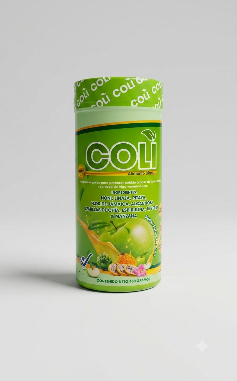 Colí - Alimento Diario en Polvo, Fuente de Fibra (450g)